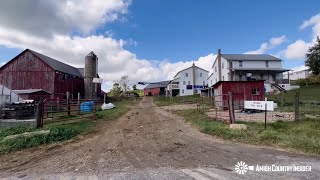 Theres a lot to look at on this Amish farm driveby  Amish Country Ohio [upl. by Esinej]