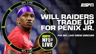 Will the Las Vegas Raiders trade up for Michael Penix Jr 👀  NFL Live [upl. by Seravat]