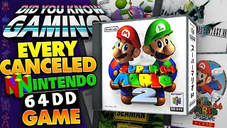 Every Cancelled Nintendo 64DD Game N64 ft hard4games [upl. by Sirrah]