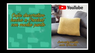 Cojín tejido a crochet ¡Paso a paso [upl. by Gretta863]