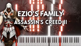 Ezios Family  Assassins Creed II Piano Cover FREE MIDI [upl. by Nedyah]