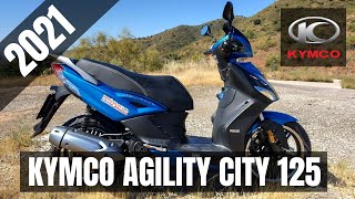 Kymco Agility City 125 2021  Test Ride amp Review Walkaround Soundcheck Acceleration  VLOG295 [upl. by Gniw]