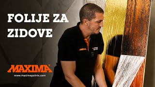 Metalik folije za zidove  MAXIDECOR Metallico [upl. by Asiral]