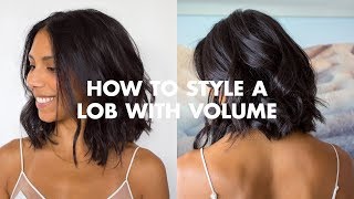 How To Style A Lob With Volume [upl. by Baggett]