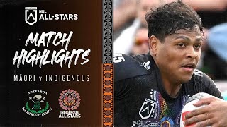 NRL All Stars 2023  Māori v Indigenous All Stars  Match Highlights [upl. by Adnarom]