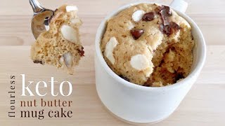 Keto Flourless Nut Butter Mug Cake [upl. by Fezoj]