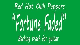 Fortune Faded  Backing Track For Guitar [upl. by Tserof]