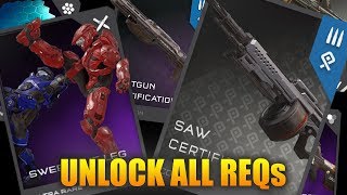 Halo 5  All Weapons and REQ Variants  Reloads Idle Animations and Sounds [upl. by Idalia]