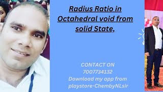 Radius Ratio in Octahedral void from solid State [upl. by Irneh]