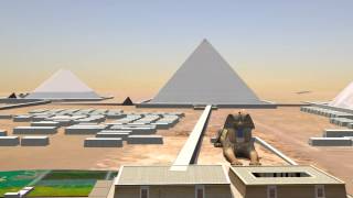 Fly Over Giza Pyramids [upl. by Arrec]