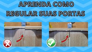 COMO REGULAR PORTAS DOS ARMARIOS  Regule você mesmo suas portas com dobradiças de caneco [upl. by Adlesirg320]