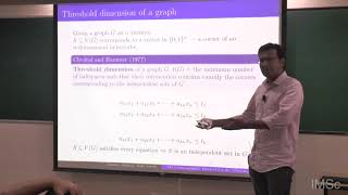 The Lexicographic Method for the Threshold Dimension Problem  Mathew Francis [upl. by Jadd]