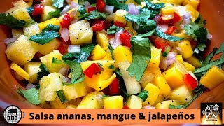 Recette Salsa ananas jalapeño salade ananas idéale avec tacos al Pastor ou tartare de saumon [upl. by Raychel770]