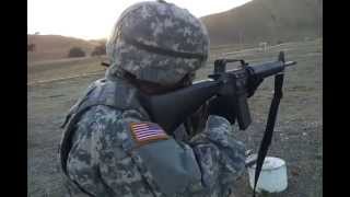 Semi and Burst fire on M16A2 at the range [upl. by Navada]