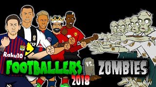 💀FOOTBALLERS vs ZOMBIES 2018💀 Halloween Special Messi Ronaldo Zlatan Salah Neymar and more [upl. by Harp]