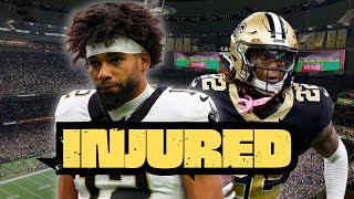 Chris Olave Hamstring Injury Fantasy Football Outlook for Olave Rashid Shaheed amp Taysom Hill [upl. by Evyn]