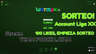 Wormaxio Stream Sorteo Account Liga XX Liga 20 SORTEO [upl. by Dnilasor]