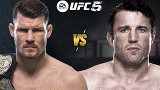 UFC 5 MICHAEL BISPING VS CHAEL SONNEN FOR THE UFC WORLD MIDDLEWEIGHT CHAMPIONSHIP BELT [upl. by Aicats582]