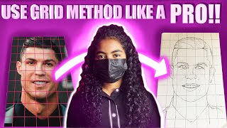 How to draw using GRID METHOD ✅ [upl. by Ilohcin]