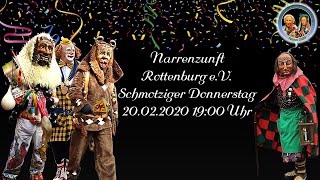 20022020 Schmotziger Donnerstag in Rottenburg [upl. by Yran542]