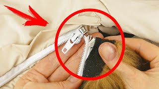 With This Method You Repair a Broken Zipper in 2 Minutes even if you are not a Tailor [upl. by Pampuch852]