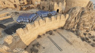 70 Linebreaker vs 700 Battanian Volunteer  Mount amp Blade Bannerlord  Castle Defense With 70 Men [upl. by Torry]