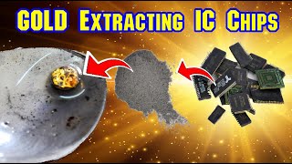 How to gold extracting from ic chips [upl. by Hugo]