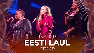 Eesti Laul 2022 Estonia  Finalists  RECAP [upl. by Nybbor40]