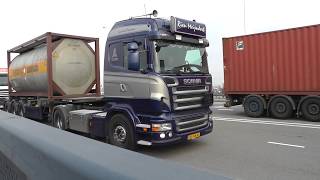 trucks trucks trucks Rotterdam Waalhaven 27 march 2014 part 2 [upl. by Zicarelli]