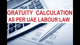 Gratuity calculator for UAE 2020 New [upl. by Eitirahc]