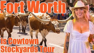 Fort Worth Stockyards Tour and Billy Bobs Honky Tonk [upl. by Nylcsoj513]