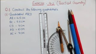 Exercise 41 Q1i class 8 maths  CH4 Practical geometry ncert maths class 8 ex 41 Q1 ex 41 Q1 [upl. by Richardson292]