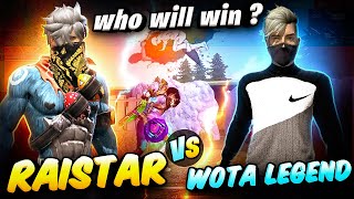 RAISTAR VS WOTA FF 2 LEGENDS WHO WILL WIN  MUST WATCH GARENA FREE FIRE [upl. by Laiceps267]