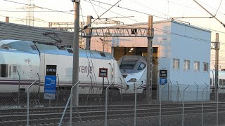 Asi cambian de ancho los trenes Españoles RENFE AVE  ALVIA y el Sistema RD de TALGO [upl. by Jaddan]