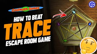 Trace Walkthrough Cool Math Games  How To Solve amp Beat Trace Escape Room Puzzle [upl. by Hoag99]