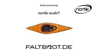 nortik scubi 1 Faltboot Aufbau [upl. by Atiroc]