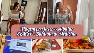 Viagem pra fazer vestibular de Medicina  EBMSP Escola Bahiana de Medicina  Gabrielle Xavier [upl. by Ahsinotna]