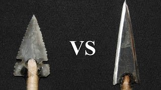 Penetration Test Stone vs Steel Arrowheads on a Deer [upl. by Arammahs639]