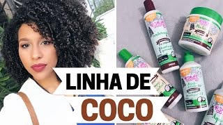 RESENHA LINHA DE COCO LIBERADA E VEGANA todecacho SALON LINE [upl. by Par]