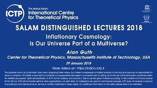 Salam Distinguished Lecture Series 2018  Supported by KFAS  Alan Guth  1 of 3 [upl. by Acinoryt475]