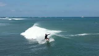 Surfing at Ala Moana beach Honolulu [upl. by Tuckie80]