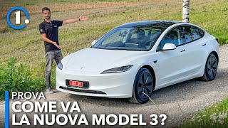 Tesla Model 3 2024 LA PROVA🔋 e vediamo se consuma meno… [upl. by Honig]