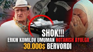 Sardor Rahimxon ERKIN KOMILOV UMUMAN NOTANISH AYOLGA 30 ming  BERVORDI SHOK [upl. by Russ]