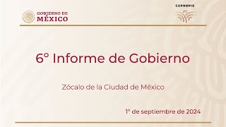 6º Informe de Gobierno Zócalo de la Ciudad de México 1° de septiembre de 2024 [upl. by Farl]