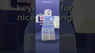 keywords for Roblox clothing roblox robloxshorts robloxclothing keywordroblox [upl. by Ecirtnahc]