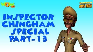 Inspector Chingam Special  Part 13  Motu Patlu Compilation As seen on Nickelodeon [upl. by Adnarem]