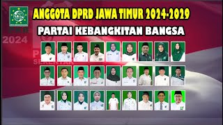 ANGGOTA DPRD JAWA TIMUR 20242029 PARTAI KEBANGKITAN BANGSA PKB [upl. by Legra14]