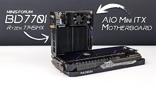 This AllNew Mini ITX Has A Powerful Built In AMD Zen 4 CPU BD770i Hands On [upl. by Dnaltruoc]