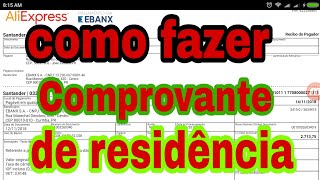 Como fazer comprovante de residência [upl. by Kcirdnekal]