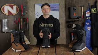 2023 Nitro Profile TLS StepON® Snowboard Boots Preview [upl. by Nylhtiak501]